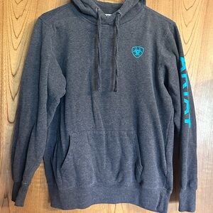 Ariat Logo Women’s Gray Kangaroo Pocket Hoodie